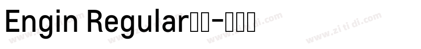 Engin Regular下载字体转换